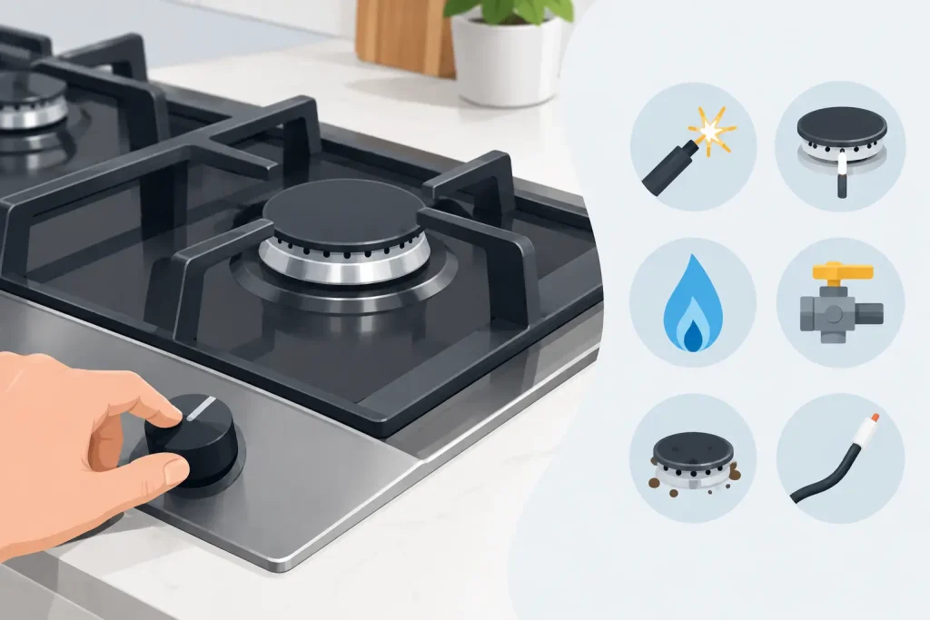 Common Gas Hob Ignition Faults and What They Mean