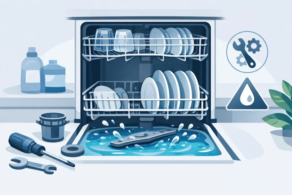 Dishwasher Leaving Water Inside? Causes and Fixes
